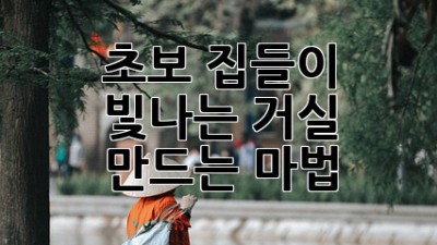 ✨ 초보 집들이, 빛나는 거실 만드는 마법 ✨